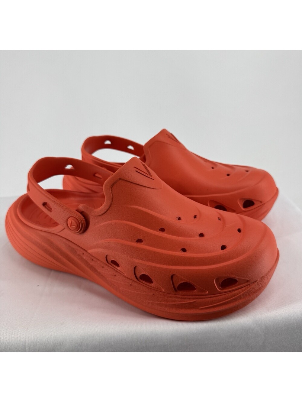Vionic shoes womens 10 orange wave x platform chunky slip on recovery comfort